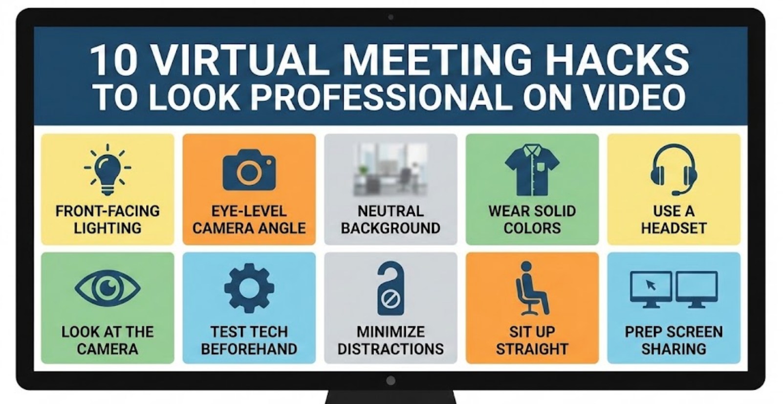 10 Virtual Meeting Hacks to Look Professional on Video