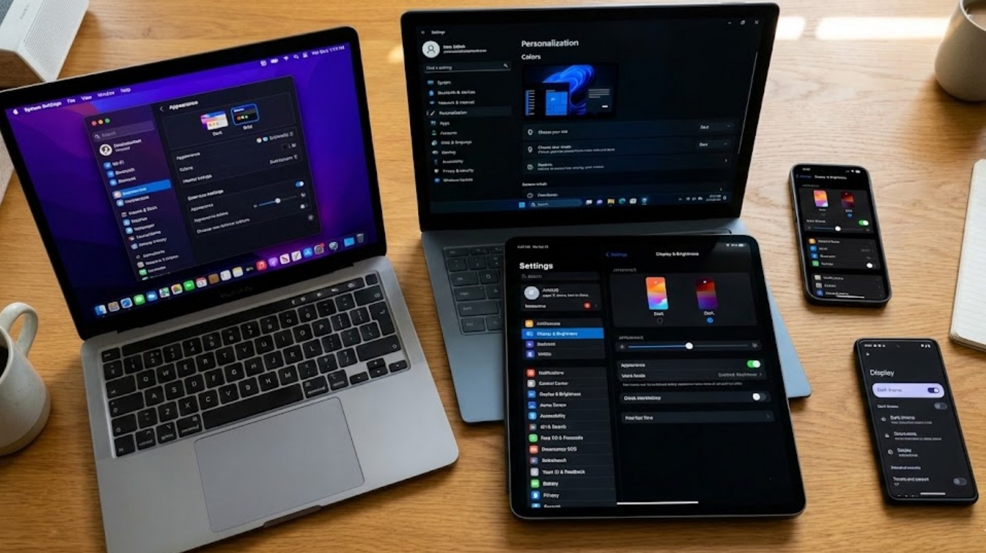 How to Enable System-Wide Dark Mode on Every Device