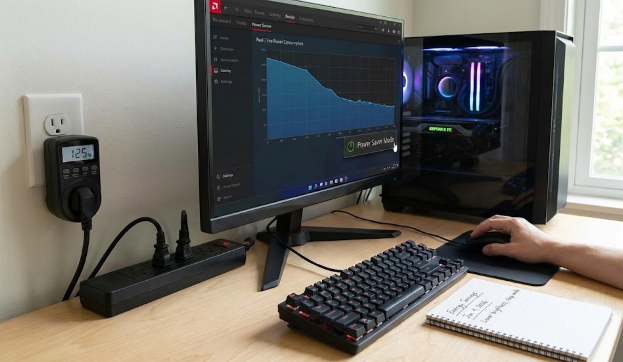 Monitoring PC Power Consumption to Save Energy