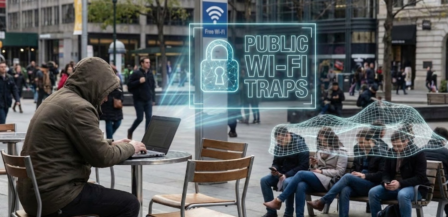 Public Wi-Fi Traps How Hackers Use Evil Twins and Why Your VPN is the Only Defense.