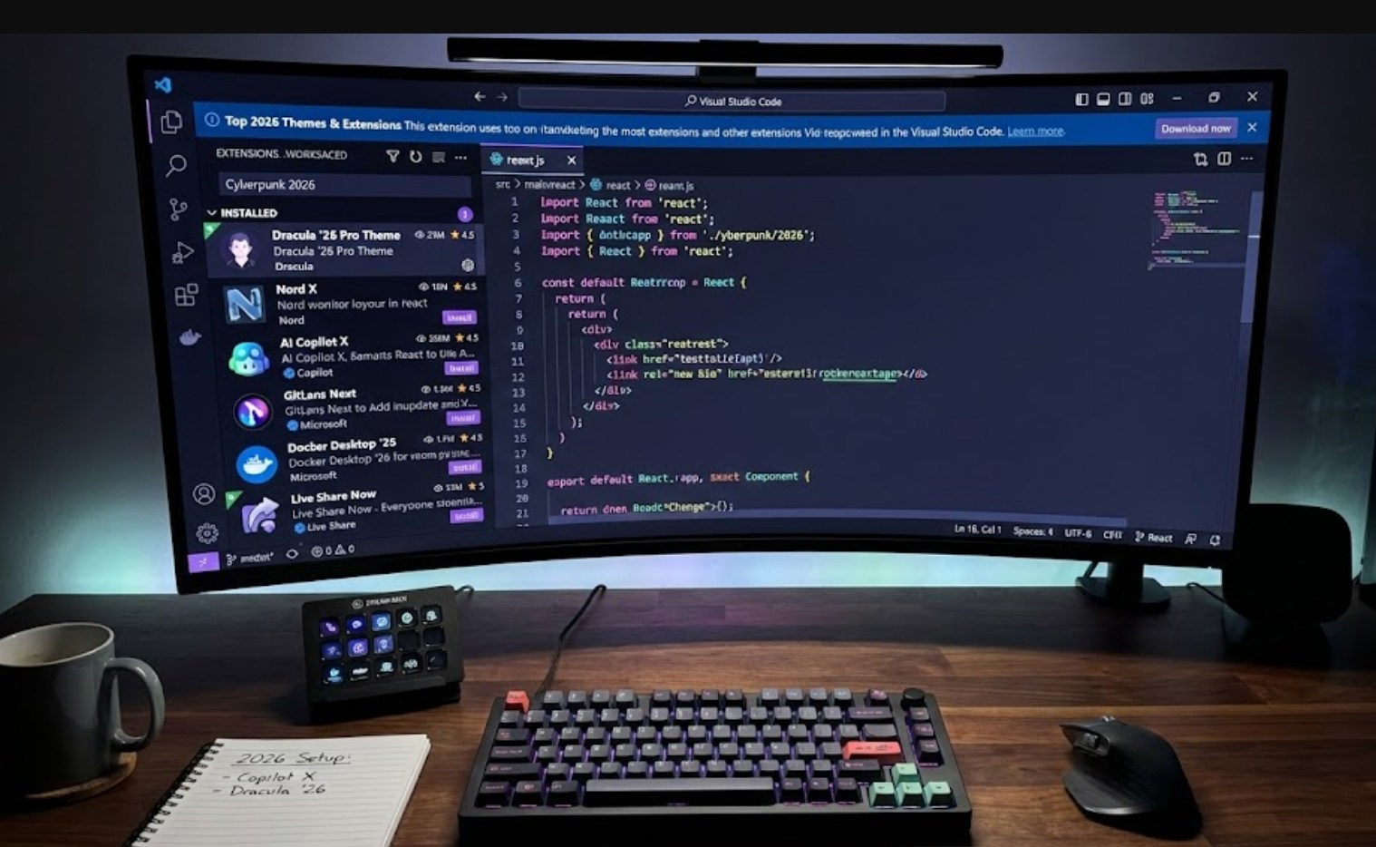 Top VS Code Themes and Extensions for 2026