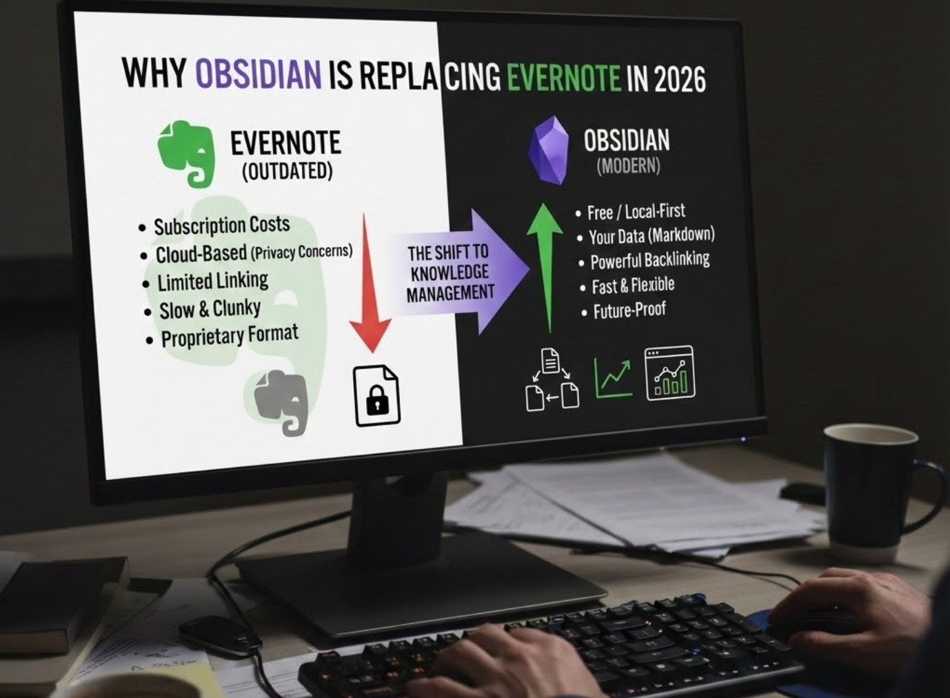 Why Obsidian is Replacing Evernote in 2026